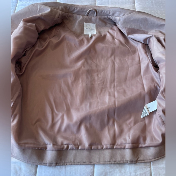 SOLD Avec Les Filles X Anthropologie Oversized Faux Leather Moto Jacket Large - Picture 11 of 15